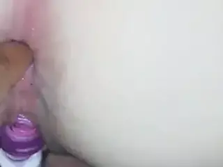 Anal and a little toy play