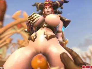 Big tits Alexstrasza gets fucked hard by big dick