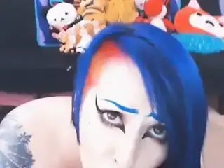 Punk Chick Masturbates Her Pierced Cunt