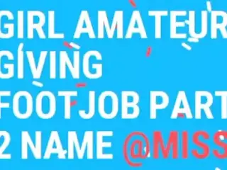 Instagram girl  scandal Giving footjob