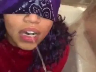 Facial on black girl