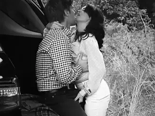 Couple Outdoor in bw