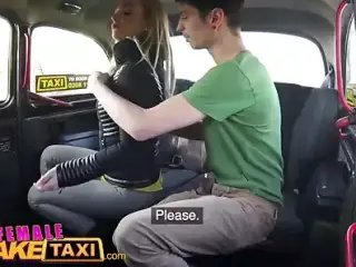 Female Fake Taxi Shy cheating boyfriend fucks blonde