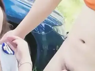 Fun at bancony ..... swallow everything