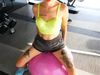 Amateur Thai MILF at the gym has a big cock workout to keep her fit and in shape