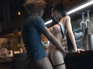 Tifa Lockhart And Cloud Strife - Seventh Heaven