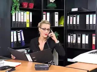 Wild sex in the office