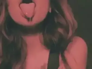 Hot Girl Spitting Tongue Slap Ahega0