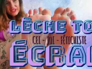 Lick your screen, you're going to taste delicious from my feet ( cei - joi )