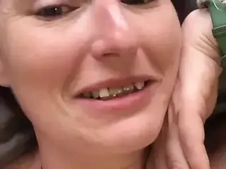 Sexy mom tries to keep her moaning down so she isn't caught again