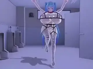 MMD R-18 Miku With Huge Breasts GENTLEMAN