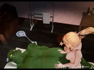 Orc Massage 3D Hentai game Ep.3 virgin orc gets laid