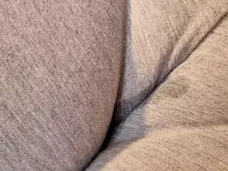 I Spit on My Best Friend's Gorgeous Cameltoe Pussy and Rubbing Slowly Close Up