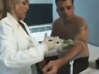 Brazilian nurse in lingerie