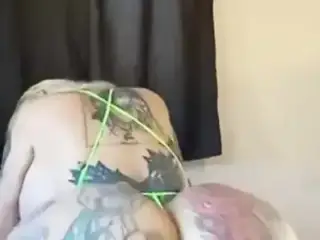 Big fake booty fake titty tatted Mary