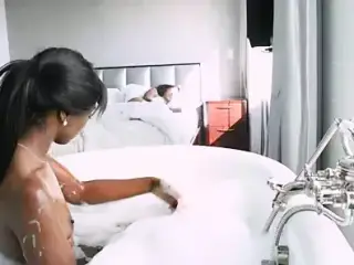 Hot Bath of Black Lesbians!! Real Hot Moment