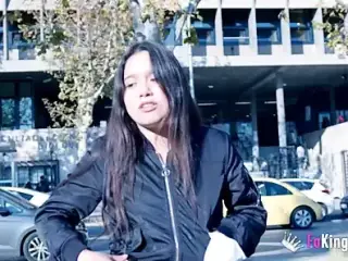 Aimi shows herself in public before fucking her BF for our cameras