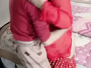 desi susar (Father in Law) fucked his Bahu Netu in the ass with clear Hindi audio while Netu Said Aba Aba je chorr do na