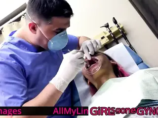 Channy Crossfire Gets Dental Checkup From Dr Canada At GirlsGoneGynoCom!