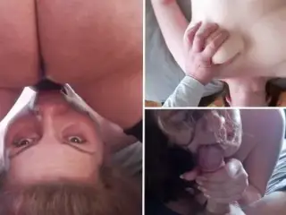 Good Morning Facefuck for sub slut with big natural boobs
