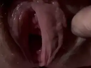 Gaping Wet Hairy Pussy Spread Wide Open American Milf Porn