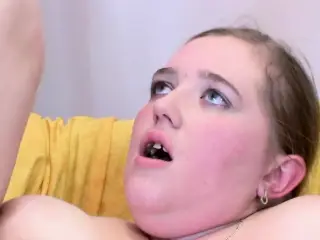 An amazing looking German BBW loves warm cum inside her mouth