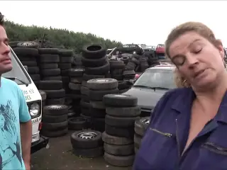 At the mechanic we fuck hard