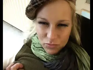 Big boobed German babe picked up and fucked hard