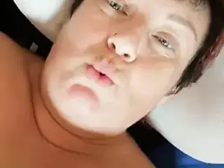 Fat woman shows her curves on camera