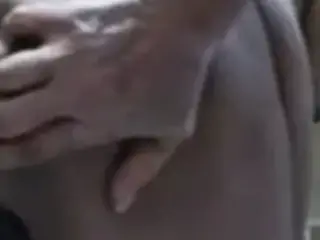 Indian granny spreading pussy and ass