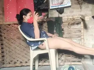 Desi Village girl caught watching porn and doing masterbating