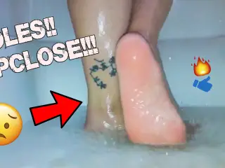 Latina's Bare Feet Showering ASMR Foot Fetish JOI in HD – White Toes and Soles by Daisy