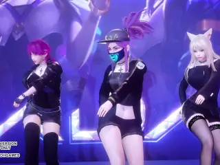 MMD Exid - Me & You Ahri Akali Evelynn Sexy Kpop Dance League of Legends KDA