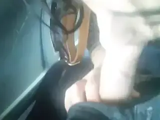 RISKY PUBLIC BLOWJOB ON BUS IN SLOW MOTION