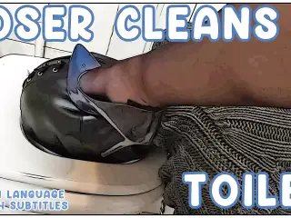 Loser Cleans Toilet - Large preview - English subtitles