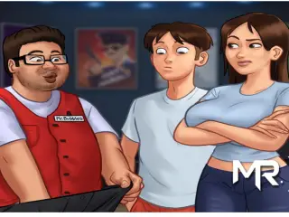 SummertimeSaga - Pussy Caressing at the Cinema in a Public P