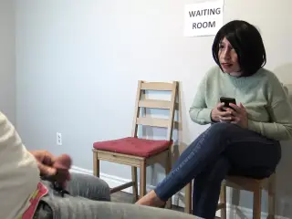 French woman gets angry after masturbating in public waiting room