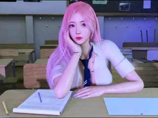 Beauty Student Enjoin Night Party First Time - 3D Animation V519