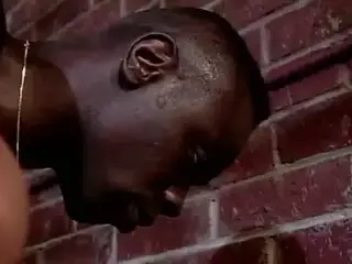 Black man fucks white lady in her bare holes