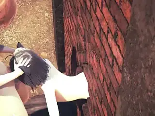 Hentai Uncensored 3D - Kitty Threesome anal and blowjob