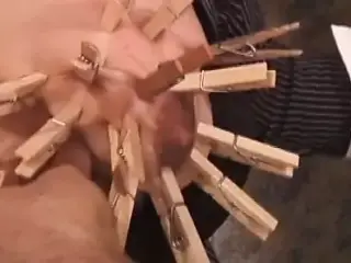 clothespin on the breasts – BDSM