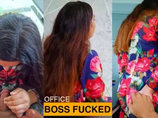 Roleplay My Hot Office Boss Mam Wants to Have Sex in Office