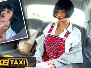 Fake Taxi Super Sexy French Student Seduces Taxi Driver for a Free Ride