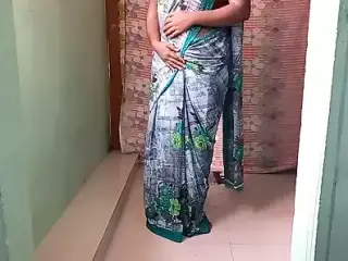 Green saree