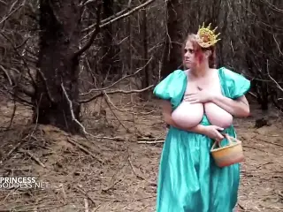 Anal Princess with massive tits sodomized by a fake lumberjack