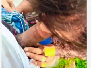 Park mai khade khade choda, condom lga ke Lund chusaya