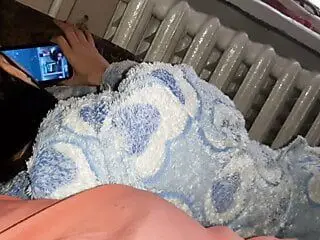 My sister is watching a movie and I masturbate to my girl