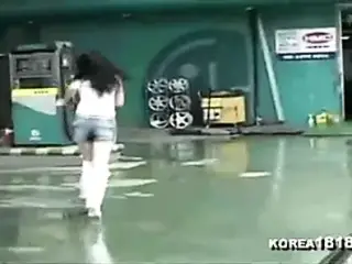 koreans fucking at the gas station