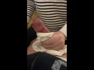 Blowjob with silky panties