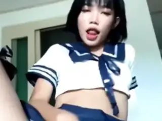 Emma Thai Doing Slutty Student Roleplay Live Show